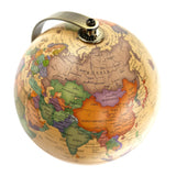 Vintage world map globe 14.2cm for desks shelves and study spaces