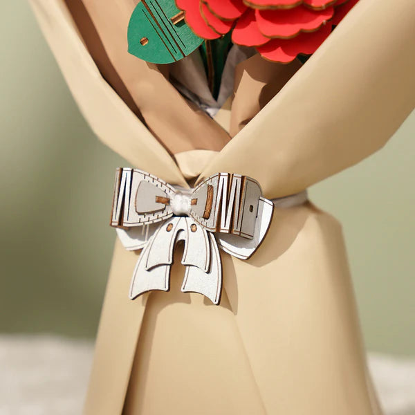 Wooden flowers bouquet DIY gift Rowood