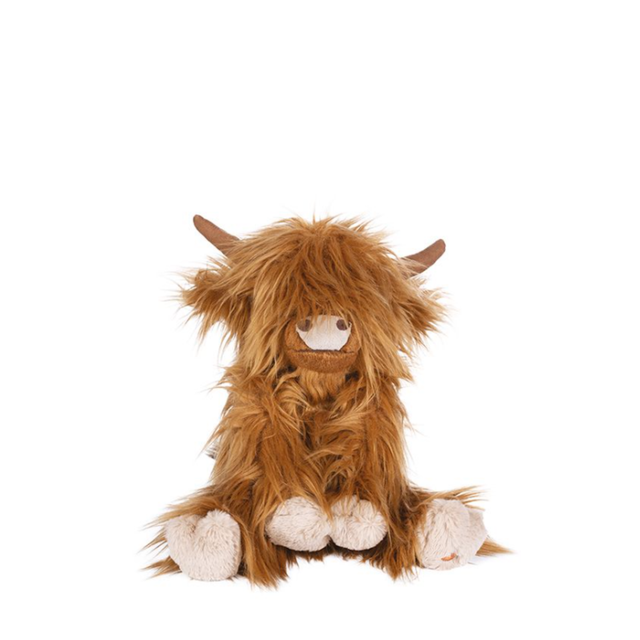 Wrendale Designs Gordon Highland Cow medium plush toy inspired by Daisy Coo artwork