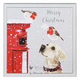 Wrendale Designs Letters to Santa (Dog and Robins) Luxury Boxed Cards