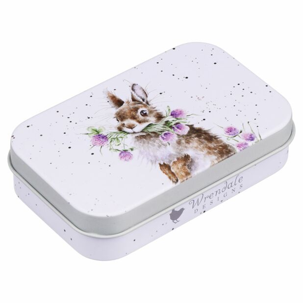 Wrendale Designs Rabbit Mini Tin - Head Clover Heels