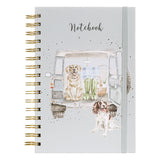 Wrendale Designs A5 Dog Notebook Paws for a Picnic (Green)