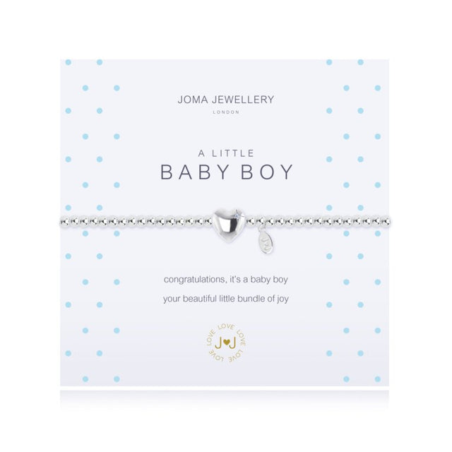 A beautiful silver plated heart with sparkling blue crystal for a boy is the perfect gift.