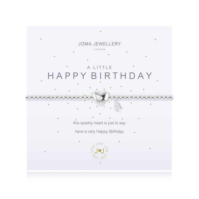 A beautiful silver plated heart with sparkling crystal centre is the perfect gift for the Birthday girl.