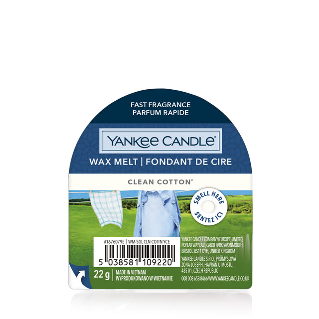 Yankee Candle Wax Melt Clean Cotton