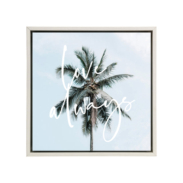 Splosh Tranquil Framed Canvas 34x34 - Love Always