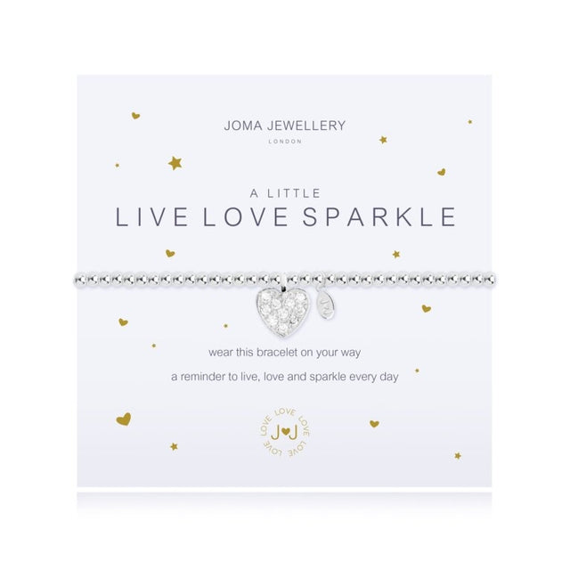 Wear this Joma bracelet on your way a reminder to live, love and sparkle every day