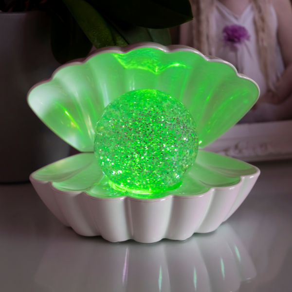 Light Up Clamshell - White Pearl