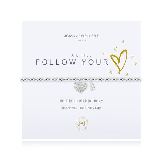 Let them know its okay to follow their heart with this silver jewelled heart pendant.