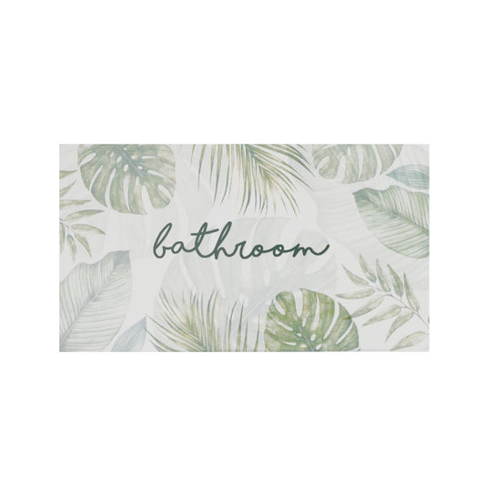 Splosh Botanical Door Plaque - Bathroom