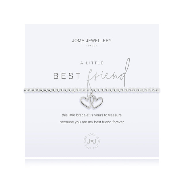 This little Joma bracelet is yours to treasure because you are my best friend forever. Two hearts intertwine in this gorgeous pendant Joma bracelet.