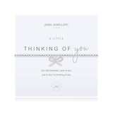 This little Joma bracelet I give to you, just to say Im thinking of you


Our loved A Little collection is filled with pretty charms perfect for celebrating every special occasion. Each beautiful silver-plated Joma bracelet is wrapped around a lovely card, finished with a sweet poem and meaningful sentiment, the perfect gift or little treat.