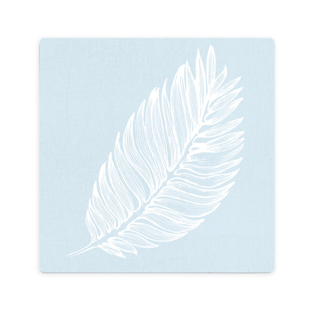 Splosh Tranquil Ceramic Coaster - Blue Leaf