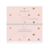 This Fabulous Friend A Little Joma bracelet features a stunning silver plated design and the sweetest little star charm complete with cubic zirconia detailing for extra sparkle!