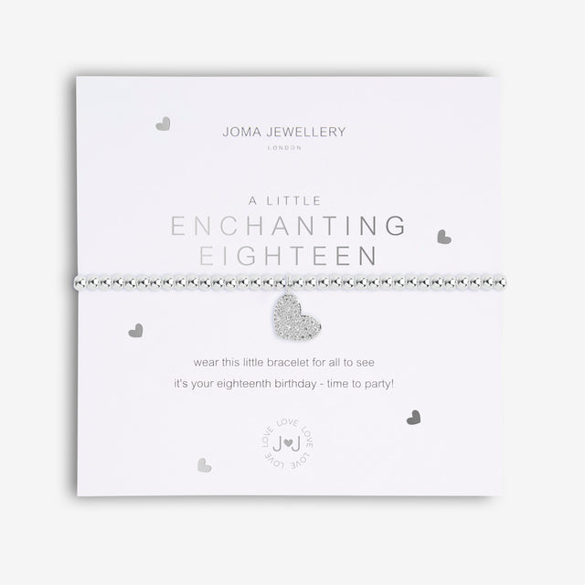 Complete their 18th birthday collection with this A Little Joma bracelet. Equally thoughtful and beautiful, this silver-plated Joma bracelet pairs a dainty design with the sweetest sentiment. Better yet, this Joma bracelet features our most-loved details, including a stretch bead design, stylised card and adorable poem.