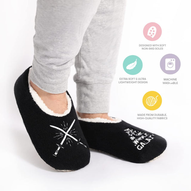Splosh Men's Black Space Slippers