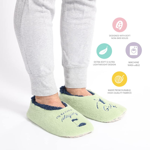 Splosh Men's Green Golf Slippers