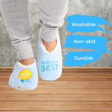 Splosh Men's Blue World Best Dad Slippers