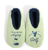 Splosh Men's Green Golf Slippers