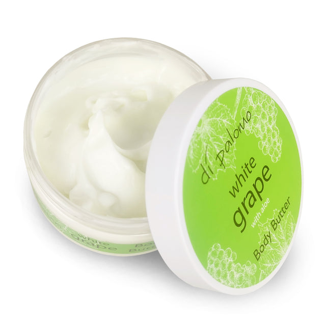 A luxuriously indulgent body butter blended using the finest ingredients of White Grape including shea butter, avocado oil and honey extract to truly nourish and leave even the driest of skin feeling soft, supple and radiant.  

Massage a generous amount into skin for a soft, smooth finish and deep re-hydration. All tied up in a gorgeous gift box, perfect for giftingâ€šÂ¦not that you will want to give it away!