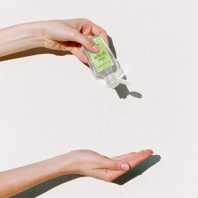 The perfect companion on the Go... Small and compact to fit in pockets and handbags, our White Grape Hand Sanitiser is now a must have for any trip.Itâ€šs important to be able to sanitise on the go now, our formula can deliver the cleansing your hands need during busy days while the addition of aloe will moisturise and keep your skin from feeling dry.A must have for home life, work and trips out with friends.
