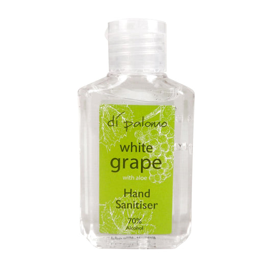 The perfect companion on the Go... Small and compact to fit in pockets and handbags, our White Grape Hand Sanitiser is now a must have for any trip.It‚s important to be able to sanitise on the go now, our formula can deliver the cleansing your hands need during busy days while the addition of aloe will moisturise and keep your skin from feeling dry.A must have for home life, work and trips out with friends.