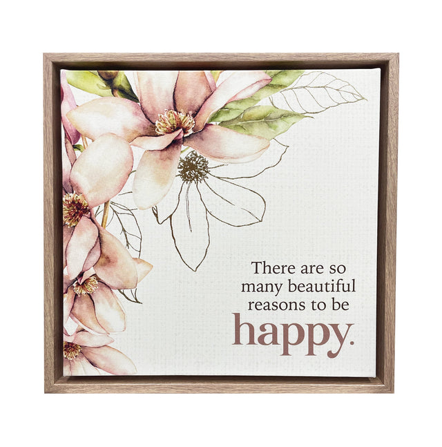Splosh Blossom Framed Canvas 34x34
