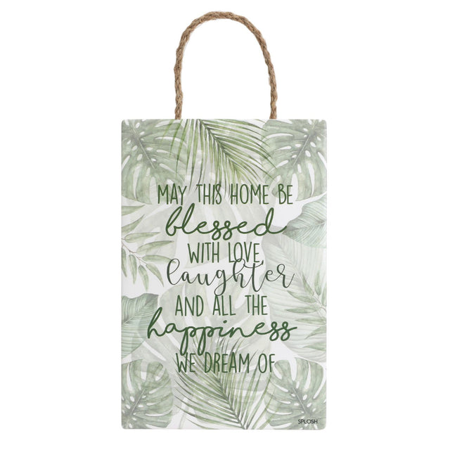 Splosh Botanical Hanging Sign - Happiness