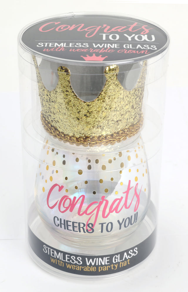 Splosh Celebration Glass - Congrats