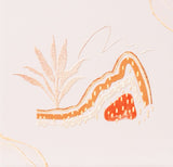 Splosh Desert Dunes Abstract Ceramic Coaster