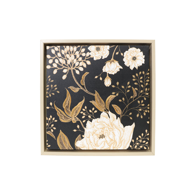 Splosh Full Bloom - Dark Framed Canvas 34 x 35
