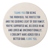 Splosh Dad Thank You Ceramic Coaster