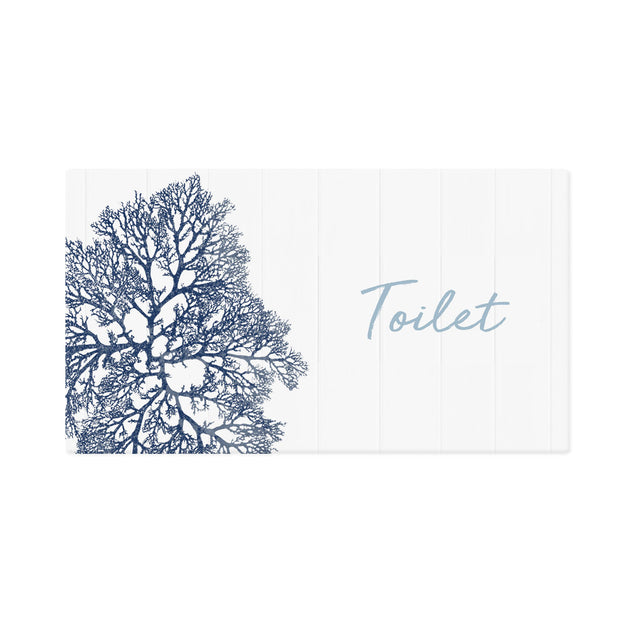 Splosh Hamptons Door Plaque - Toilet