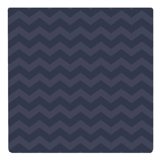 Splosh Hamptons Ceramic Coaster - Navy Chevron