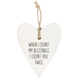 The Blessings Loving Heart makes a meaningful gift for that person that you couldnt live without.