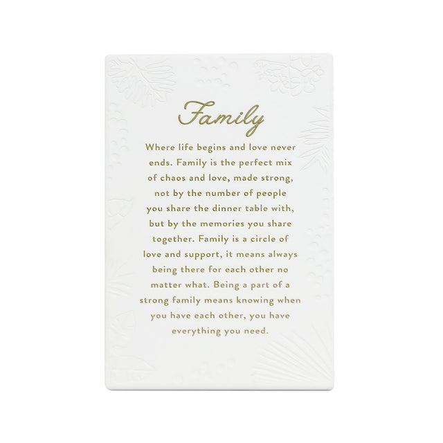 Inspired by their previous best-selling Life Quotes range, Precious Quotes include 12 different verses, with each Quote a meaningful gift idea for someone special. Conveying a custom themed message in a 3D embossed text upon delicate etched floral designs, each Precious Quote also comes with its own custom gift box that features exquisite gold foil detail and personalised â€šâ€œToâ€š and â€šâ€œFromâ€š fields.