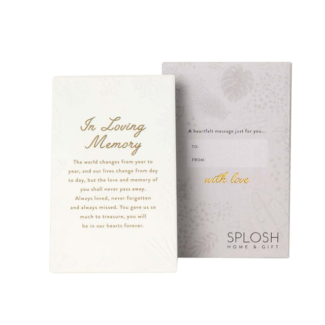 Inspired by their previous best-selling Life Quotes range, Precious Quotes include 12 different verses, with each Quote a meaningful gift idea for someone special. Conveying a custom themed message in a 3D embossed text upon delicate etched floral designs, each Precious Quote also comes with its own custom gift box that features exquisite gold foil detail and personalised â€šâ€œToâ€š and â€šâ€œFromâ€š fields.