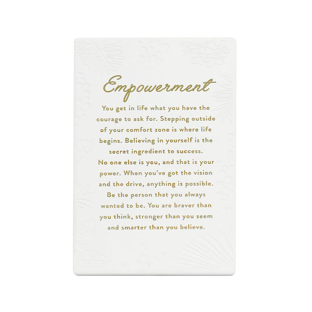 Inspired by their previous best-selling Life Quotes range, Precious Quotes include 12 different verses, with each Quote a meaningful gift idea for someone special. Conveying a custom themed message in a 3D embossed text upon delicate etched floral designs, each Precious Quote also comes with its own custom gift box that features exquisite gold foil detail and personalised â€šâ€œToâ€š and â€šâ€œFromâ€š fields.