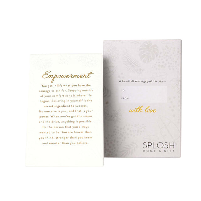 Inspired by their previous best-selling Life Quotes range, Precious Quotes include 12 different verses, with each Quote a meaningful gift idea for someone special. Conveying a custom themed message in a 3D embossed text upon delicate etched floral designs, each Precious Quote also comes with its own custom gift box that features exquisite gold foil detail and personalised â€šâ€œToâ€š and â€šâ€œFromâ€š fields.