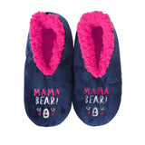 Who doesnÃ…Â¾t love a quote? These luxe velvet, quirky embroidered Mamma Bear slippers are the perfect pair for the woman seeking something fun yet functional.
With styles and sizes to suit every age, snuggle up with the whole family with Sploshs Snugg Ups slippers!



