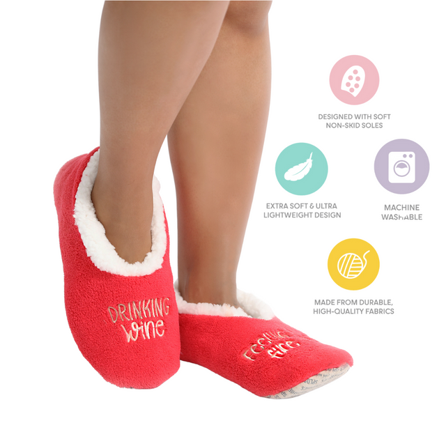 Splosh Women's Red Fun Slippers (XLarge)