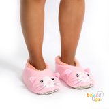 Splosh Women's Pink Cat Slippers