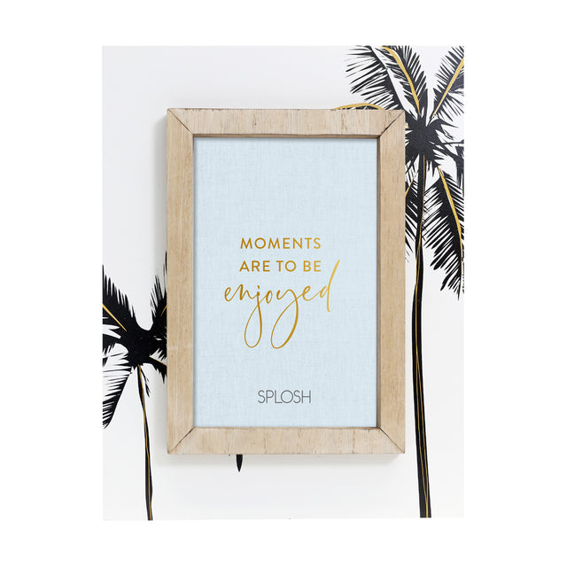 Splosh Tranquil Frame 4x6 - Golden Palms
