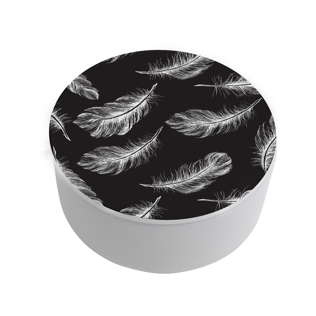 Splosh Tranquil Round Trinket Box Small -  Feather