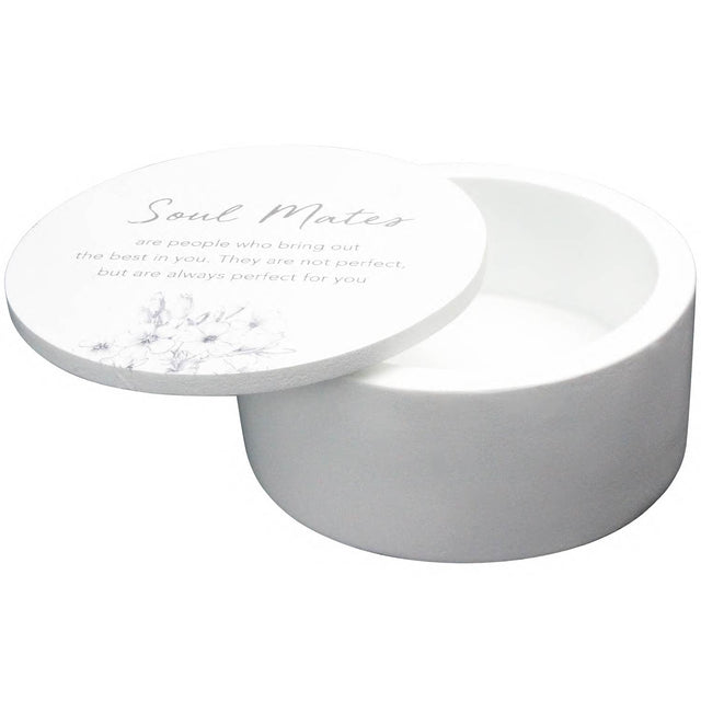 Splosh Engagement - Soul Mates Round Trinket Box
