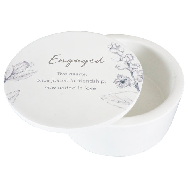 Splosh Engagement - Engaged Round Trinket Box