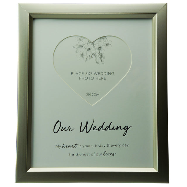 Splosh Wedding - Heart 5X7 Frame