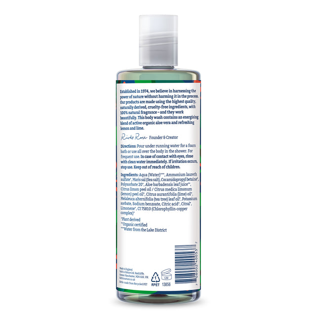 Cruelty free aloe vera shower gel for daily use