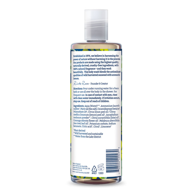 Cruelty free body wash enriched with seaweed extract