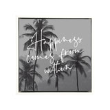 Splosh Tranquil Framed Canvas 34x34 - Happiness